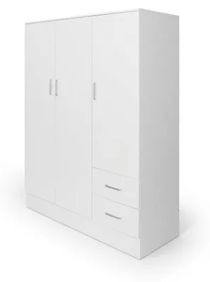 Immagine prodotto di Armadio Cassetti Guardaroba Mobile Camera Ante Legno 120x50x170 cm - Colore: bianco