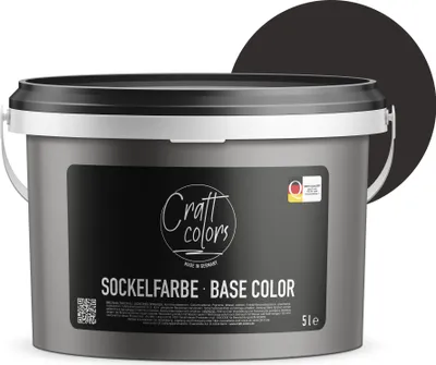 Produktbild von Sockelfarbe 5L Anthrazit | hochwertige Farbe für Beton, Mauerwerk, Kellerwand, Fassade & Dachflächen | Nassabriebklasse 1 |  Germany | Für stark beanspruchte Flächen | Wetter & UV-Beständig