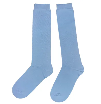Produktbild von Kinder Kniestrümpfe aus Baumwolle Pastell Blau Größe 27-30