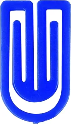 Produktbild von Büroklammern King Klip 27mm VE=75 Stück blau