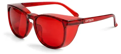 Produktbild von Computerbrille, 100% Blaulichtfilter, für Computer, rot, Einheitsgröße