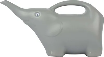 Immagine prodotto di Annaffiatoio per elefanti in plastica riciclata di colore grigio con un volume di 1,6 litri
