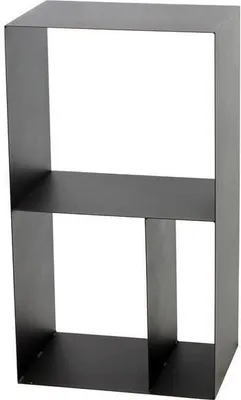 Produktbild von CASO Holzscheitgestell aus schwarzem Stahl mit Ablage 45x30x80 cm FARM COOK