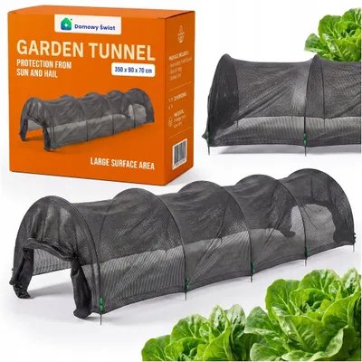 Obrázok produktu pre Fóliový tunel do záhrady – miniskleník na pestovanie 300 x 45 x 30 cm, čierny