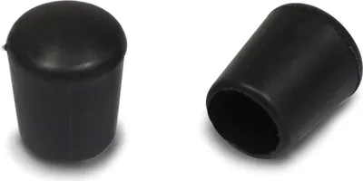 Produktbild von Ajile, 16 Stück, Schutzkappe aus Gummi für Rohraußen,Ø 16 mm, Schwarz, EVT116x16