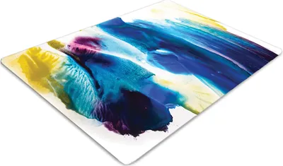 Produktbild von Stuhlunterlage Bürostuhlunterlage 120 cm x 90 cm Bodenmatte Bürostuhlunterlage - Blaue Flecken