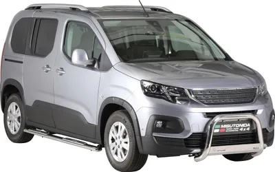Produktbild von Edelstahl Seitenschweller Schwellerrohre für Peugeot Rifter 2018-2025 Mitte Grau