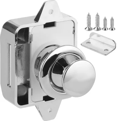 Image de Push -bouton -tiroirs de l'armoire de serrure -Latch -matériel de meuble pour Boat RV Camper Car Caravan