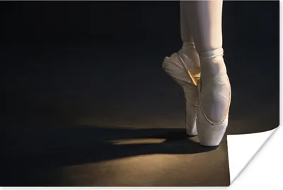 Produktbild von MuchoWow® Poster Nahaufnahme Ballettschuhe 180x120 cm - Fotoplakat