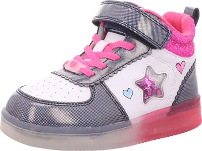 Produktbild von Sneakers Kinder-Mädchen-Sneaker Blau-Weiß-Pink, Farbe:blau, EU Größe:27