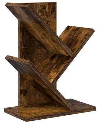Obrázok produktu pre vidaXL Regál na knihy v tvare stromu, 3-poschodový, 30 x 18 x 40 cm, drevovláknitá doska