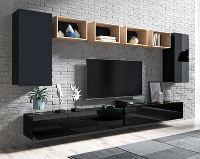Productafbeelding van AX LIVING Meubels voor de woonkamer, model Kossana 35, design: goudeneik/zwart