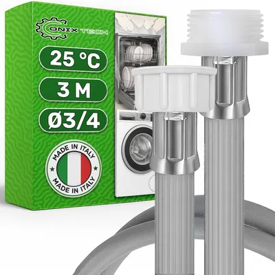Wasserzulauf-Verlängerung 3 m, 3/4 Zoll, für Waschmaschine & Spüler