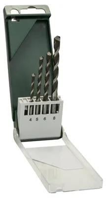 Produktbild von Mehrzweckbohrer-Set 4,0 x 75 mm; 5,0 x 85 mm; 6,0 x 100 mm; 8,0 x 120 mm, 4-tlg.