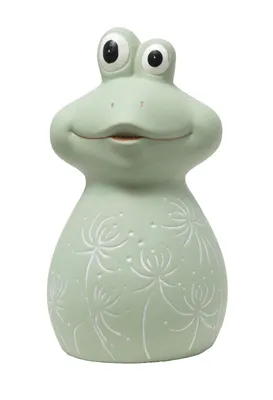Produktbild von Deko Frosch Keramik Lurch Gecko Garten Teich Tier Figur Skulptur Froschkönig