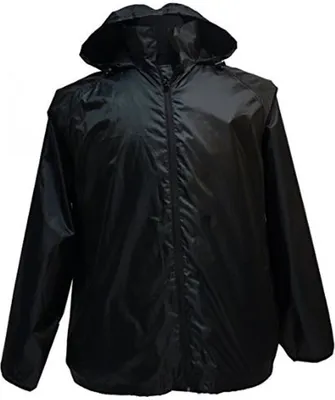 Produktbild von Übergrößen Leichte Regenjacke 3XL Schwarz