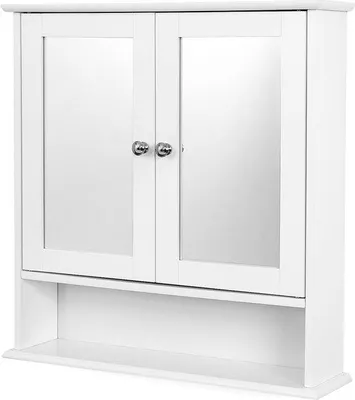 Produktbild von Famanu Medizinschrank Spiegel mit Ablage - Weiß