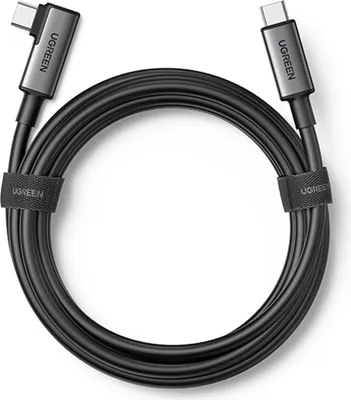 Produktbild von Ugreen Right Angle USB-C to USB-C Link Cable 5m Black (90629)
