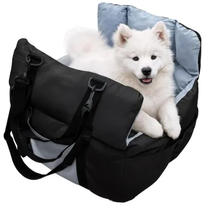 Produktbild von Hunde Autositz M 66x55x49 cm Schwarz Abnehmbar Waschbar Tragbar mit Sicherheitsgurt