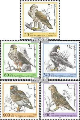 Produktbild von Briefmarken Palästina / Autonomiegebiet 1998 Mi 91-95 postfrisch Greifvögel