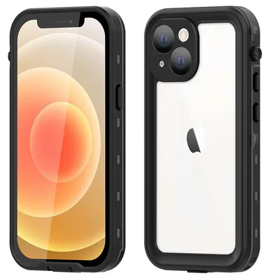 Productafbeelding van Redpepper Dot Plus Waterproof Backcover voor de Apple iPhone 13 Mini - Zwart