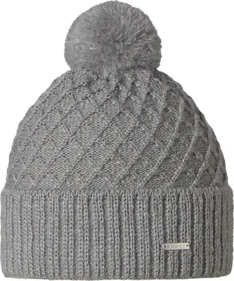 Produktbild von Stöhr Damen Strickmütze Skimütze Wintermütze Bommelmütze Cora One Size, Farbe:Grau, Artikel:-02 grau