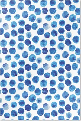 Produktbild von Aquarellpunkte gemalte Formen – Vinylteppich – 80x120 cm – Indoor Teppich – Flur – Pflegeleicht – Modern