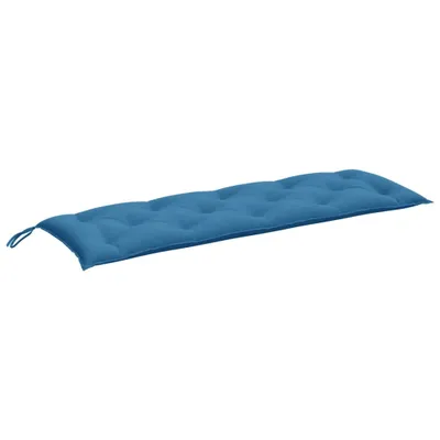 Obrázek produktu pro Poduška na zahradní lavici modrá melanž 150 x 50 x 7 cm textil