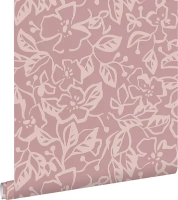 Immagine prodotto di ESTAhome carta da parati foglie e fiori rosa veccho 50 x 900 cm