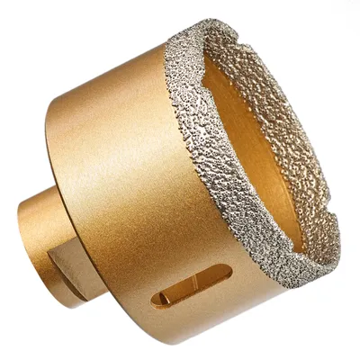 Produktbild von GraniFix Ø 75 mm Diamantbohrer M14 Bohrkrone Fliesenbohrer Trockenbohrer Diamantbohrkrone für Winkelschleifer Trennschleifer
