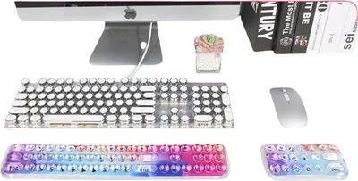Image de INF Ensemble Repose-Poignets Clavier et Souris Ergonomique en Silicone Multicolore3