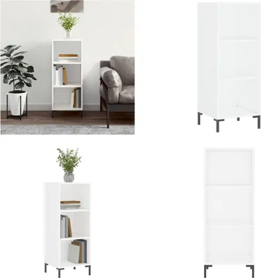 Produktbild von vidaXL Sideboard Weiß 34,5x32,5x90 cm Holzwerkstoff - Sideboard - Sideboards - Schrank - Lagerschrank