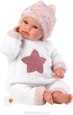 Produktbild von Baby-Puppe weinend 36 cm rosa Mütze