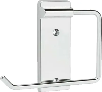 Produktbild von tecuro Papierrollenhalter Kunststoff verchromt mit Metallbügel 6 mm