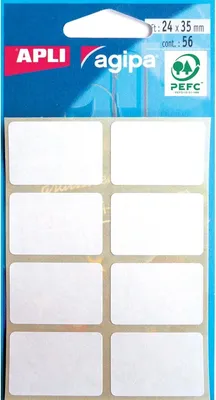 Zdjęcie produktu dla agipa Vielzweck-Etiketten, 24 x 35 mm, weiá