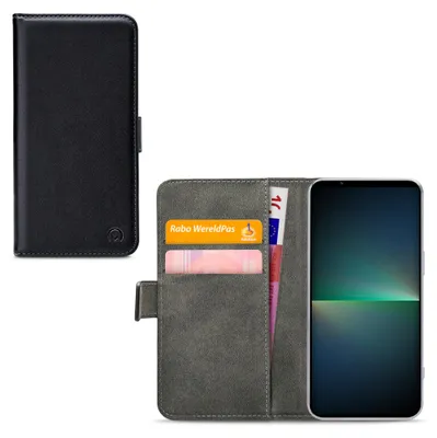 Immagine prodotto di Custodia per cellulare Mobilize Classic Gelly Wallet per Sony Xperia 5 V - Custodia a conchiglia con portamonete - Nero