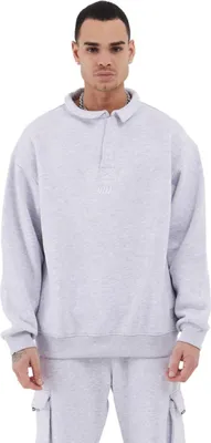 Produktbild von Herren Pullover Shirt Oversize Fit Sweatshirt (M) Grau