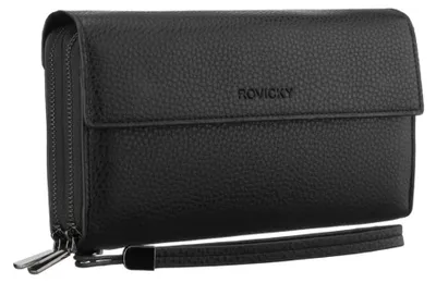 Produktbild von Rovicky Portemonnaie aus Leder für Frauen Xoll schwarz One size