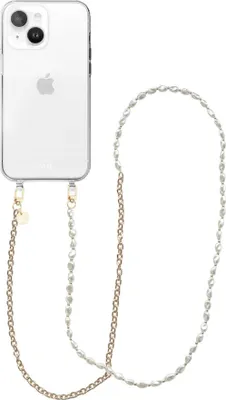 Produktbild von Over The Moon Transparant Cord Hülle - Long Cord  - Kompatibel mit iPhone 14 Plus