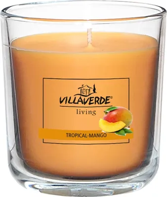 Produktbild von Duftkerze - Orange - Glas - Ø 8 x H 8,8 cm - Tropical-Mango