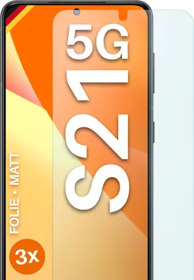 Produktbild von moex® 3x Schutzfolie kompatibel mit Samsung Galaxy S21 - Displayschutzfolie Anti Reflex Folie, Matt