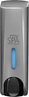 mySpa 2-in 1 Duschgel und Shampoo Spender - einfache und angenehme Bedienbarkeit - Silver Hyprom SA 0350-011