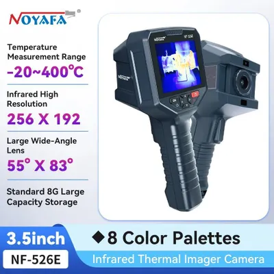 Immagine prodotto di Termocamera - NF-526E - Risoluzione IR 256×192 - Portatile - Termometro a infrarossi - Per riparazioni, test di PCB e circuiti