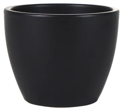 Produktbild von Ter Steege Blumentopf - schwarz - skandinavisch - 13 x 11 cm