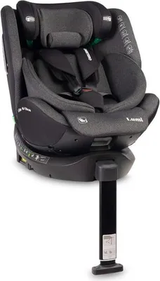 Caretero Lumi i-Size Autokindersitz, Dunkelgrau, 40–150 cm, mit ISOFIX