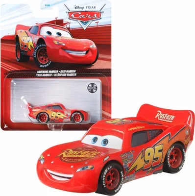 Produktbild von Mattel Disney Pixar Cars odlévaný Blesk McQueen se závodními koly