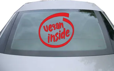 Produktbild von Indigos UG - Aufkleber Heckscheibe & Motorklappe DE2242 - rot - 600x599 mm - Wintergerät - Auto Scheiben Fenster Heckklappe Tuning Racing JDM - Die cut