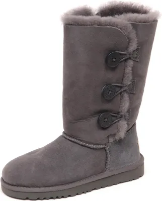 Produktbild von E7772 stivale bimba grau UGG K BAILEY BUTTON TRIPLET scarpe boot kid girl