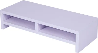 Immagine prodotto di JYA01099Desktop Monitor Stand LCD TV Laptop Rack Computer Screen Riser Shelf Office Desk Bianco Purplish