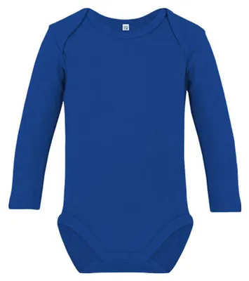 Productafbeelding van Link Kids Wear - "Bailey 02" rompertje voor baby's, gemaakt van biologische katoen, lang袖, model LT5435 (92) (koningsblauw)